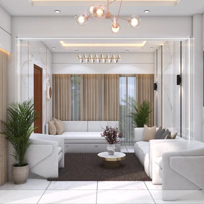 Living & Drawing Room Interior Design service in Dhaka | Charuta Plus